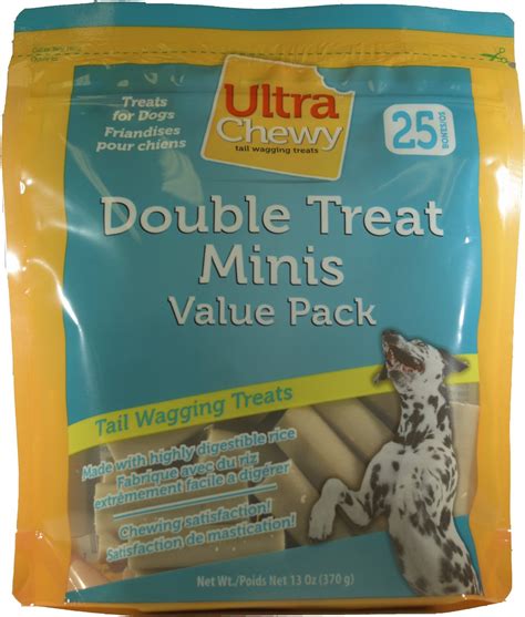 ULTRA CHEWY Double Treat Bones Mini Dog Treats, 25 pack - Chewy.com