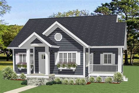 Plan 46317LA: Two Bedroom Cottage | Cottage house plans, Small cottage ...