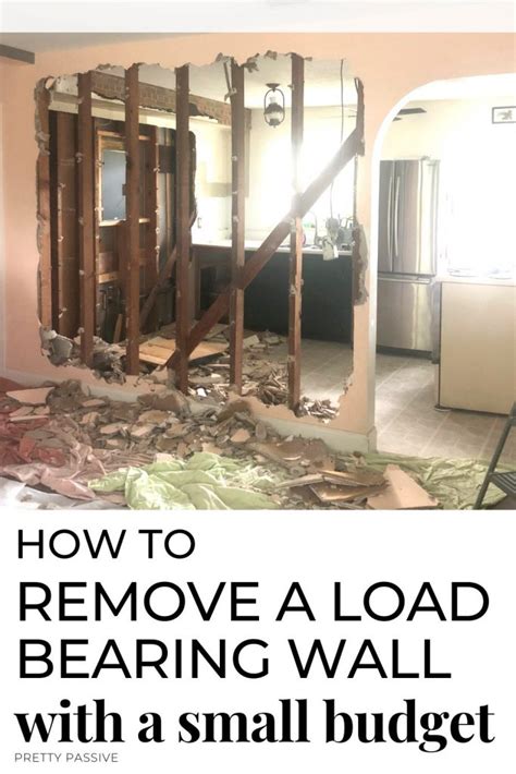 How to remove a load bearing wall - DIY kitchen renovation - Pretty Passive