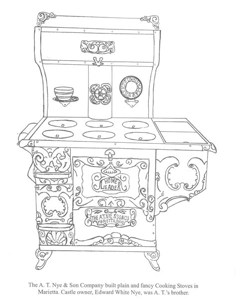 Nye Stove Coloring Page - The Castle