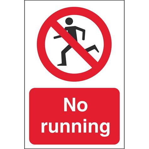 No Running Prohibition Signs | Child And School Safety Signs Ireland