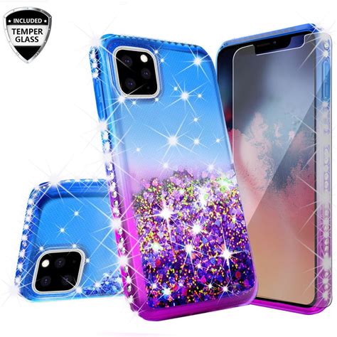 iPhone 11 (2019) Case, Glitter Liquid Floating Bling Sparkle Moving ...