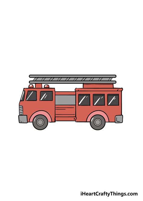 How to Draw a Fire Truck Easy - Miranda Delver