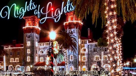 Nights of Lights St. Augustine Florida Christmas Lights - YouTube