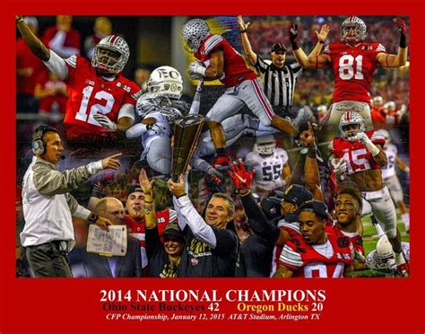 $7.99 - Ohio State Ncaa Football National Champions Buckeyes Champs 11X14 Art Choices ...