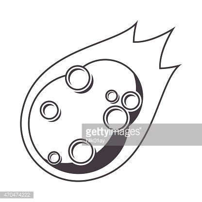 Asteroid Clip Art Black And White