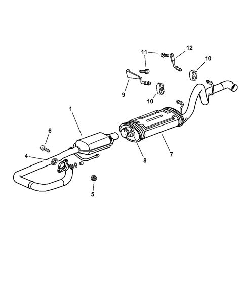 1997 Jeep Wrangler Exhaust System - Mopar Parts Giant