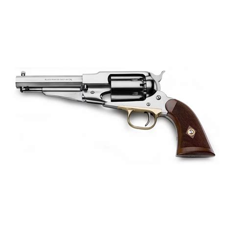 Remington 1858 Inox satiné - Revolver Poudre Noire Cal. 44 - Pietta