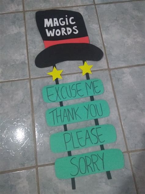 Magic Words - Preschool | Preschool classroom decor, Preschool classroom, Preschool learning ...