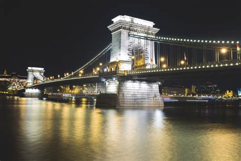 Free Images : water, architecture, bridge, night, cityscape, dark, dusk, evening, reflection ...