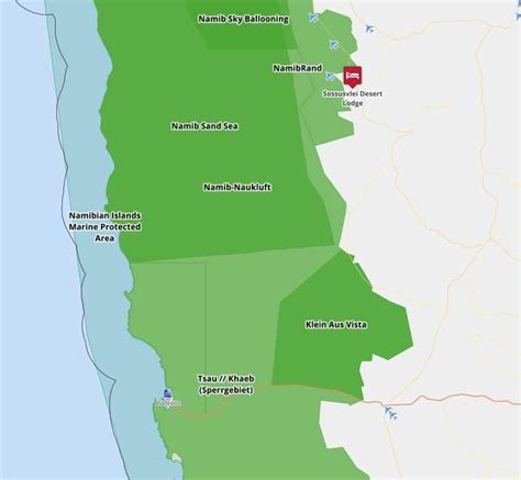 Map of Sossusvlei Desert Lodge