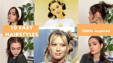 10 CUTE 90's & y2k HAIRSTYLES that are EXTREMELY EASY - YouTube