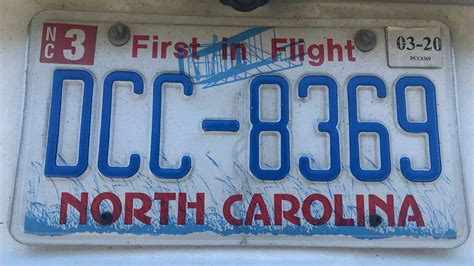 Replacement Plan for NC License Plates Begins with New Year