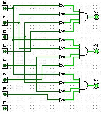 3 To 8 Encoder Circuit Diagram