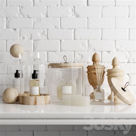 3d models: Bathroom accessories - Zara bathroom set / set Bathroom