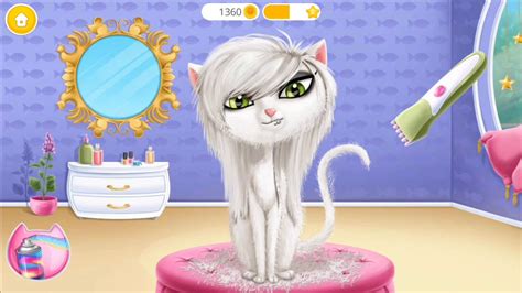 Cat Hair Salon Birthday Party Game for kids, Virtual Kitty Care Game ...