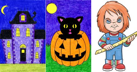 Easy Halloween Drawings For Kids