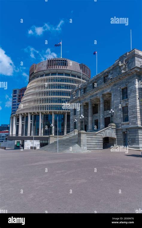 New Zealand Parliament Buildings in Wellington Stock Photo - Alamy