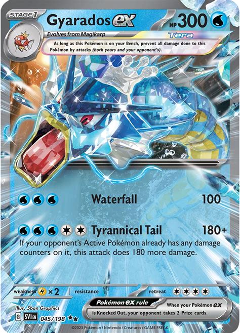 Serebii.net Pokémon Card Database - Scarlet Violet - #45 Gyarados ex