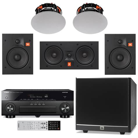 Home Audio 5.1 Surround Sound System with JBL Arena In-Wall Speakers ...