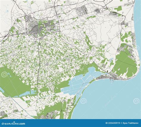 Map of the City of Elche, Spain Stock Illustration - Illustration of cartography, land: 225435919