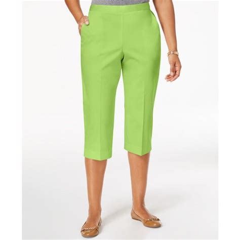 Alfred Dunner In The Limelight Pull-On Capri Pants ($48) liked on Polyvore featuring plus size ...