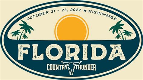 Country Thunder Florida 2022 Lineup - Oct 21 - 23, 2022