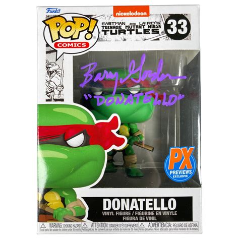 Barry Gordon Signed Funko POP TMNT Ninja Turtles Donatello Autographed – Zobie Productions