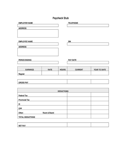 1099 Pay Stub Template Pdf | HQ Template Documents