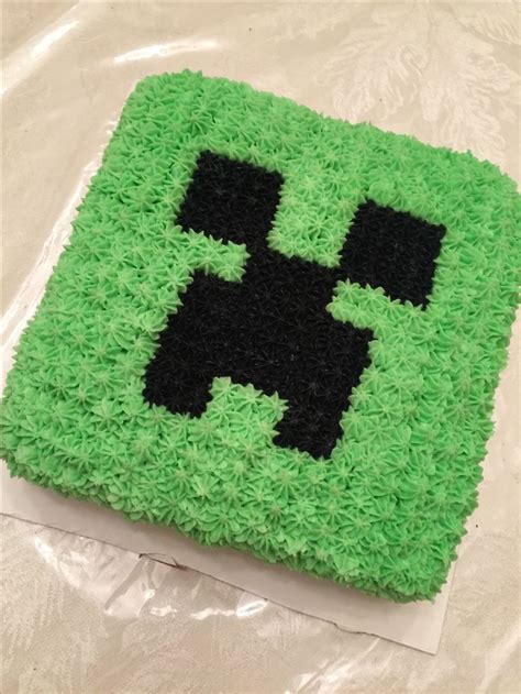 Minecraft Creeper Head Cake