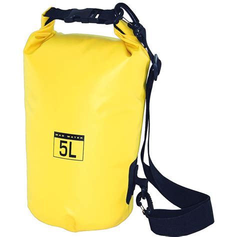 Mad Water Classic Roll-Top Waterproof Dry Bag (5L, Yellow)