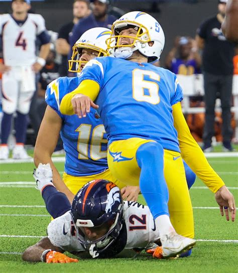 Dustin Hopkins is the Chargers' hero in their overtime victory over the Broncos. - California ...