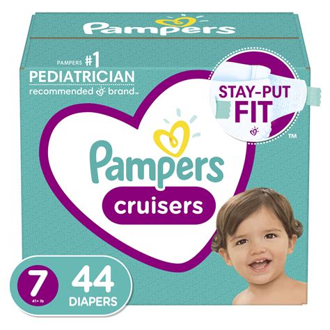 Pampers Cruisers Active Fit Taped Diapers, Size 7, 44 Ct - Walmart.com ...