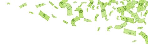 Premium Vector | Green Dollar Vector White Panoramic Background