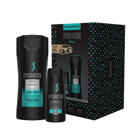 AXE 3-Pc Apollo Gift Set for Men with BONUS Wireless Earphones (Body Spray, Body Wash) - Walmart.com