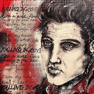 Elvis, King of Rocknroll, Presley, Wall Art, Abstract Painting, Blues Music, Country, Rock, Wall ...