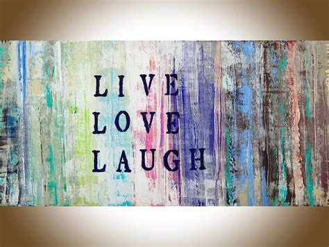 Live Laugh Love Original Artwork Painting on Canvas by Yiqi Li - Etsy | Canvas art gifts, Canvas ...