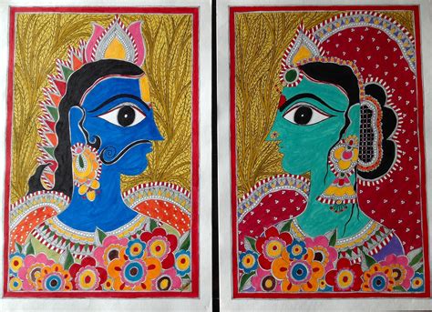 Buy Painting Raja And Rani Artwork No 8054 by Indian Artist Vidushini Prasad