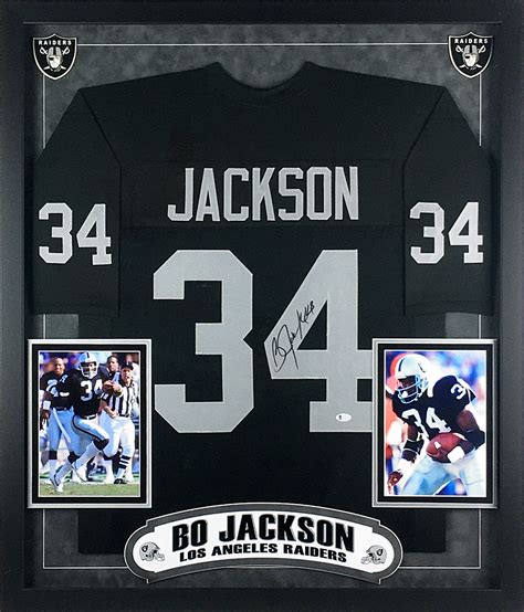 Bo Jackson Autographed Oakland Raiders Jersey Framed