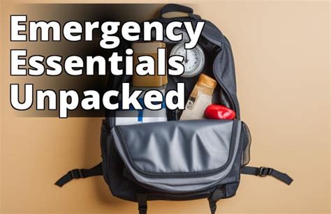 The Must-Have Items for Your Emergency Backpack: A Comprehensive Guide