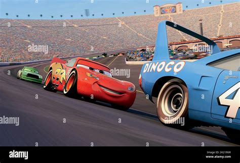 CHICK HICKS, LIGHTNING MCQUEEN, CARS, 2006 Stock Photo - Alamy