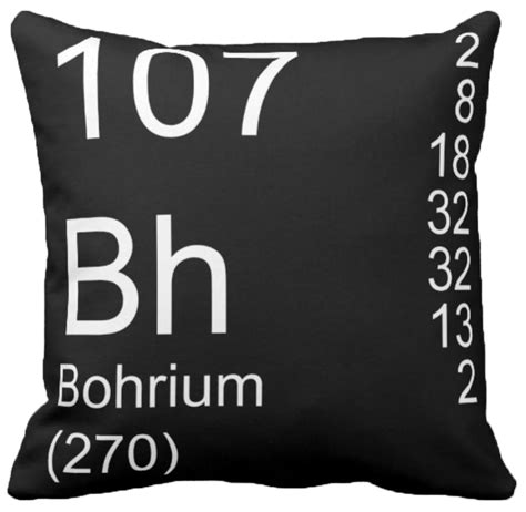 Bohrium Element Pillow in a Modern Design - ELEMENT PILLOWS