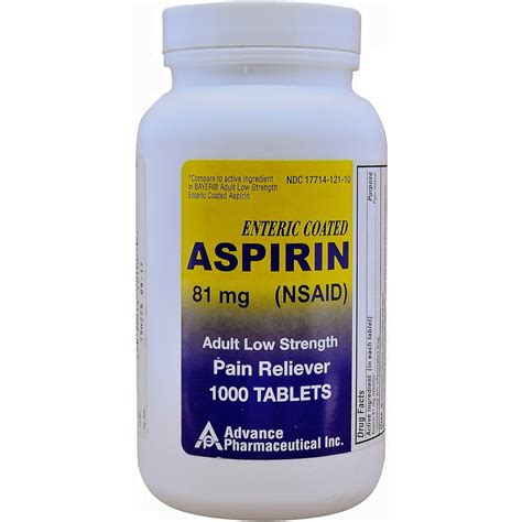 Aspirin 81 mg Generic for Bayer Low Dose Adult Aspirin Regimen Enteric ...