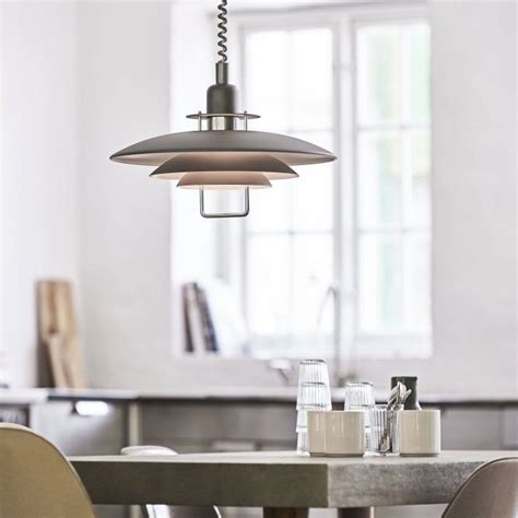 Primus II 430mm Rise and Fall Pendant Light in Grey | Hängande lampa, Taklampa, Design