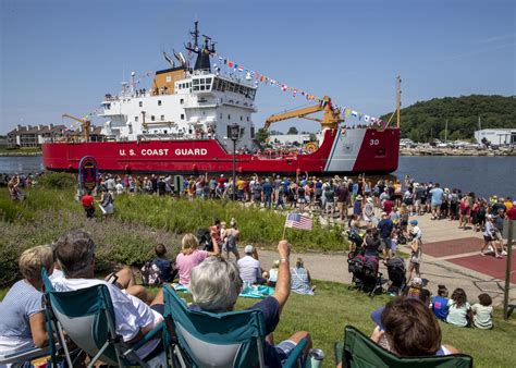 Watch drone footage of Coast Guard ships arriving in Grand Haven ...