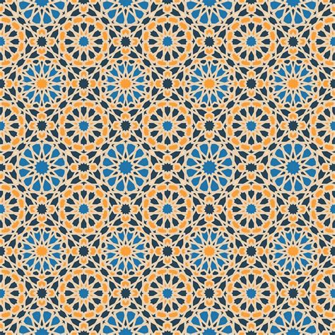 orange and blue flower, Islamic geometric patterns Islamic architecture ...