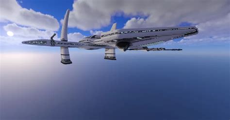 StarGate Asgard fleet O'Neill-Class StarShip Minecraft Map