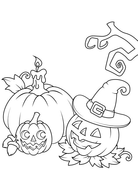 Dibujo de Calabazas de halloween Para Colorear - Img 31624