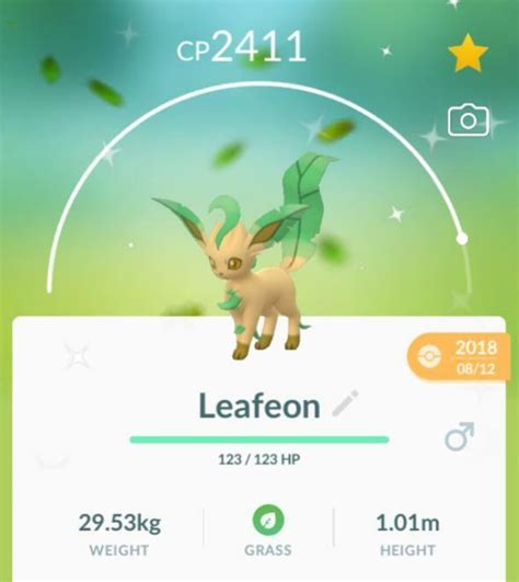 Pokemon Leafeon Shiny