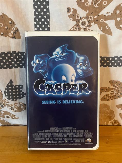 Casper VHS Movie 1995 Original Vintage Film, RARE, Casper the Friendly ...